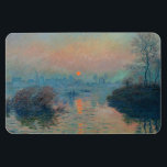 Claude Monet - Sunset on the Seine at Lavacourt Magnet<br><div class="desc">Sunset on the Seine at Lavacourt,  Winter Effect / Sun setting on the Seine at Lavacourt,  winter effect - Claude Monet,  Oil on Canvas,  1880</div>