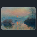 Claude Monet - Sunset on the Seine at Lavacourt Magnet<br><div class="desc">Sunset on the Seine at Lavacourt,  Winter Effect / Sun setting on the Seine at Lavacourt,  winter effect - Claude Monet,  Oil on Canvas,  1880</div>