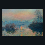 Claude Monet - Sunset on the Seine at Lavacourt Poster<br><div class="desc">Sunset on the Seine at Lavacourt,  Winter Effect / Soleil couchant sur la Seine a Lavacourt,  effet d'hiver - Claude Monet,  Oil on Canvas, 1880</div>