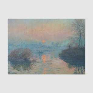 Claude Monet - Sunset on the Seine at Lavacourt Tissue Paper