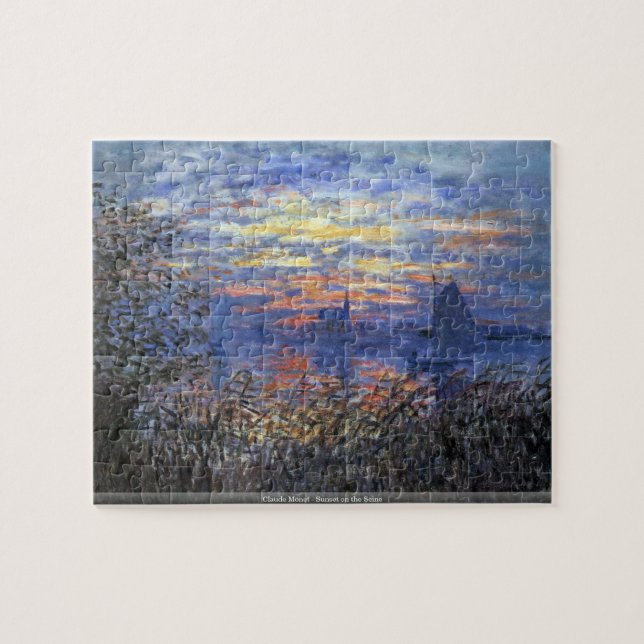 Claude Monet - Sunset on the Seine puzzle (Horizontal)