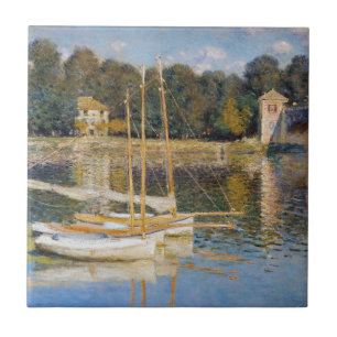 Claude Monet - The Argenteuil Bridge Ceramic Tile