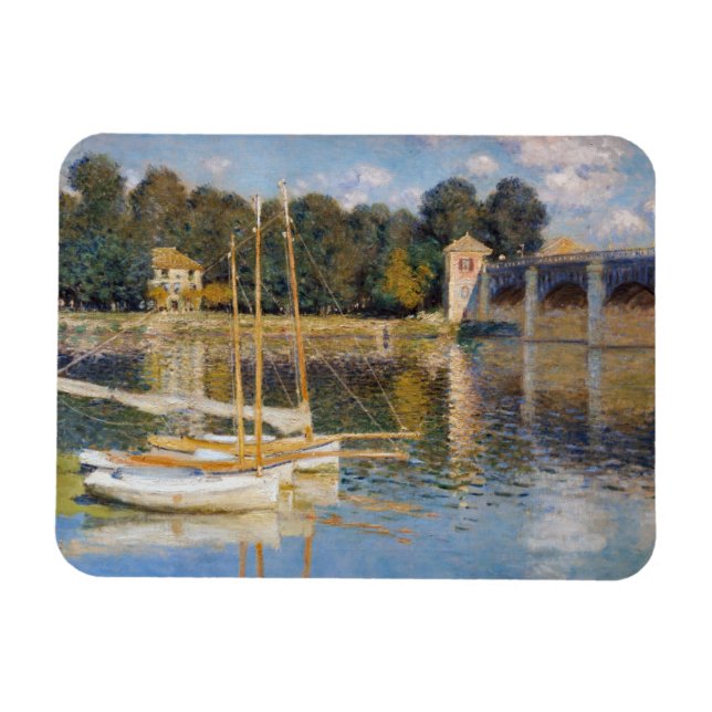 Claude Monet - The Argenteuil Bridge Magnet (Horizontal)