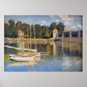 Claude Monet - The Argenteuil Bridge Poster