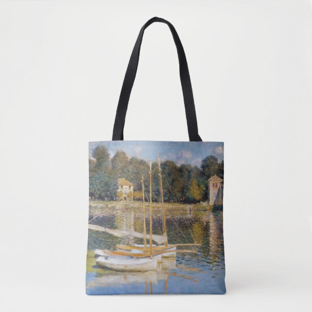 Claude Monet - The Argenteuil Bridge Tote Bag (Front)