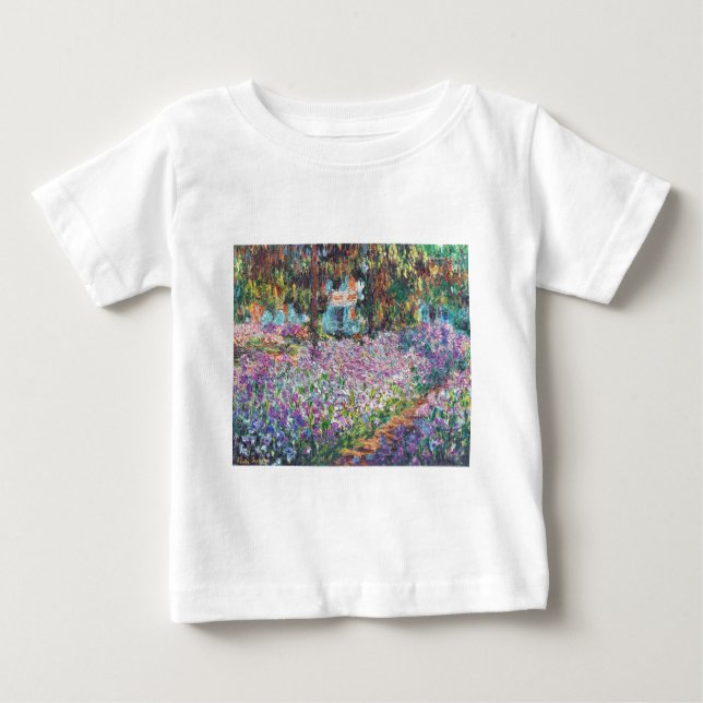 Claude Monet - The Artist's Garden at Givern Baby T-Shirt (Front)