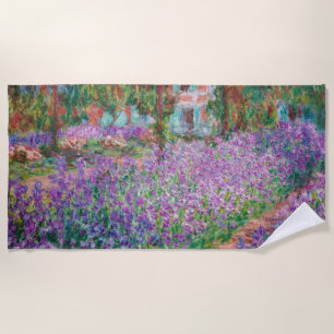 Claude Monet - The Artist's Garden at Giverny Beach Towel