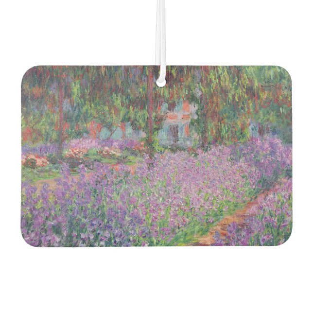 Claude Monet | The Artist's Garden at Giverny Car Air Freshener (Front)