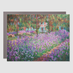 Claude Monet - The Artist's Garden at Giverny Car Magnet