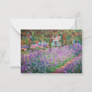 Claude Monet - The Artist's Garden at Giverny Card