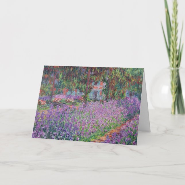 Claude Monet | The Artist's Garden at Giverny Card (Front)