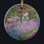 Claude Monet - The Artist's Garden at Giverny Ceramic Ornament<br><div class="desc">The Artist's Garden at Giverny / Le Jardin de l'artiste a Giverny - Claude Monet,  1900</div>