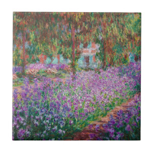 Claude Monet - The Artist's Garden at Giverny Ceramic Tile