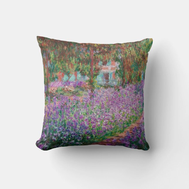 Claude Monet - The Artist's Garden at Giverny Cushion (Front)