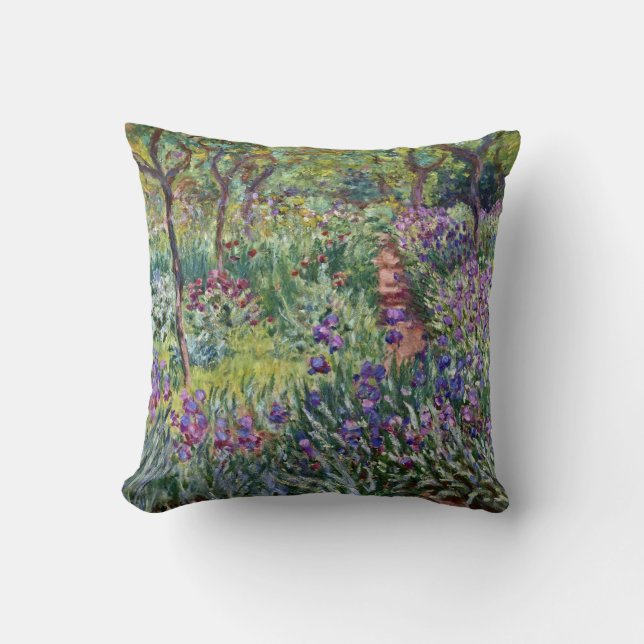 Claude Monet - The Artist's Garden at Giverny Cushion (Front)