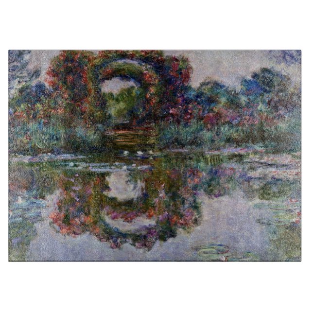 Claude Monet - The Artists Garden At Giverny Cutting Board (Front)