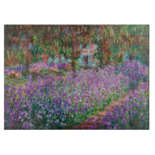 Claude Monet - The Artist's Garden at Giverny Cutting Board