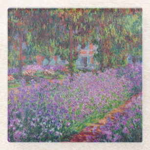 Claude Monet   The Artist's Garden at Giverny Glass Coaster
