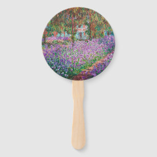 Claude Monet - The Artist's Garden at Giverny Hand Fan