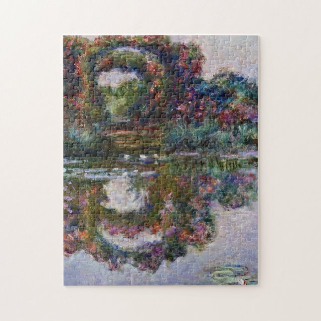 Claude Monet - The Artists Garden At Giverny Jigsaw Puzzle (Vertical)
