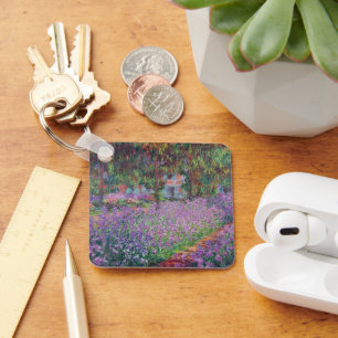 Claude Monet The Artist's Garden at Giverny Key Ring