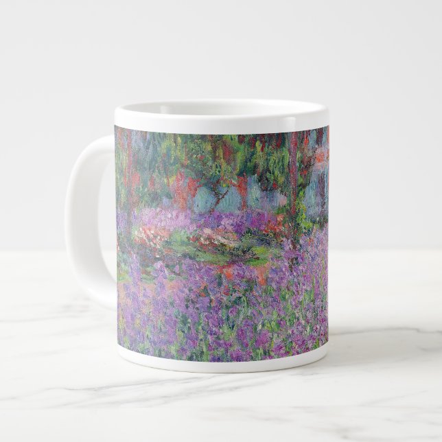 Claude Monet | The Artist's Garden at Giverny Large Coffee Mug (Front Left)