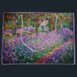 Claude Monet - The Artist's Garden at Giverny Large Gift Bag<br><div class="desc">The Artist's Garden at Giverny / Le Jardin de l'artiste a Giverny - Claude Monet,  1900</div>