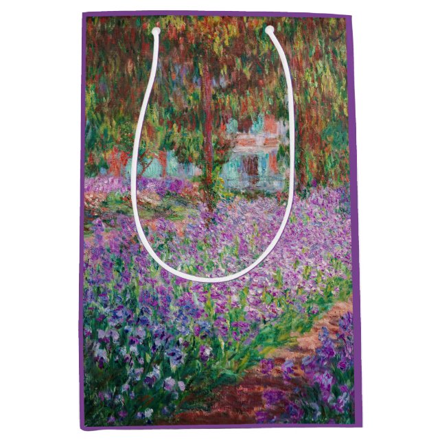 Claude Monet - The Artist's Garden at Giverny Medium Gift Bag (Front)