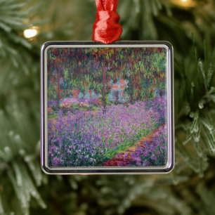 Claude Monet The Artist's Garden at Giverny Metal Ornament