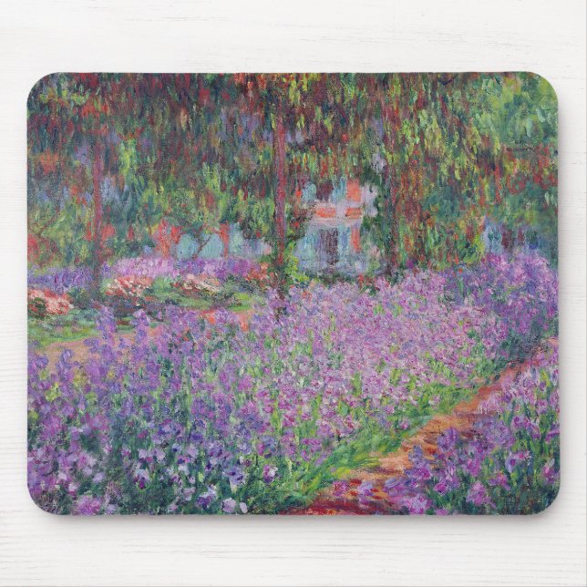 Claude Monet | The Artist's Garden at Giverny Mouse Pad (Front)