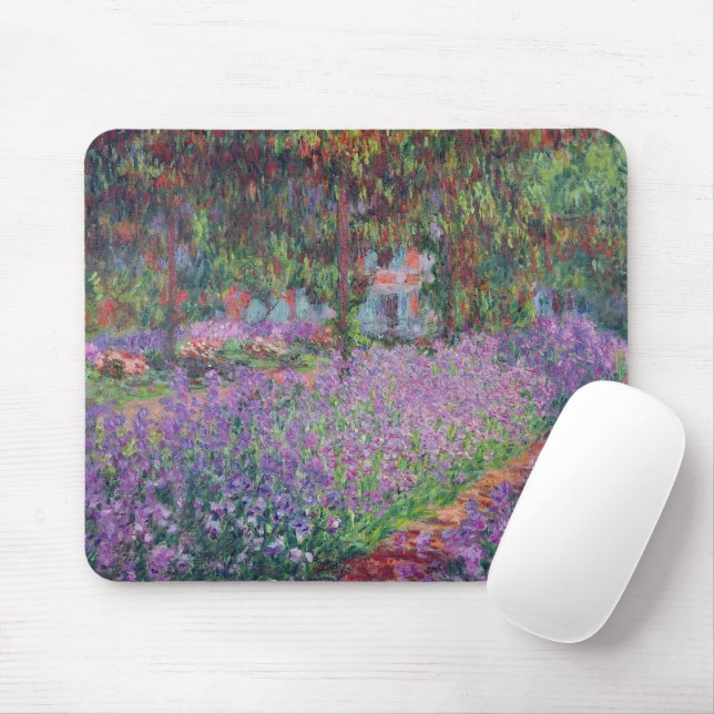Claude Monet | The Artist's Garden at Giverny Mouse Pad (With Mouse)