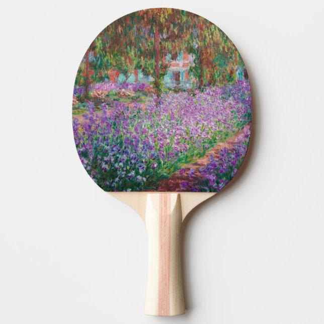 Claude Monet - The Artist's Garden at Giverny Ping Pong Paddle (Front)