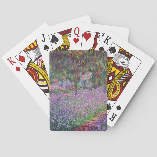 Claude Monet | The Artist's Garden at Giverny Playing Cards (Back)
