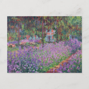Claude Monet The Artist's Garden at Giverny Postcard