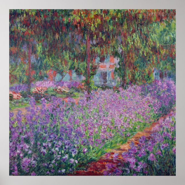 Claude Monet | The Artist's Garden at Giverny Poster (Front)