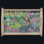 Claude Monet - The Artist's Garden at Giverny Serving Tray<br><div class="desc">Claude Monet - The Artist's Garden at Giverny</div>