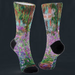 Claude Monet - The Artist's Garden at Giverny Socks<br><div class="desc">The Artist's Garden at Giverny / Le Jardin de l'artiste a Giverny - Claude Monet,  1900</div>