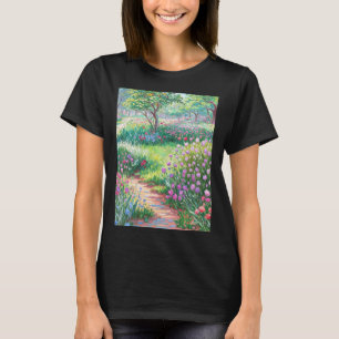 Claude Monet The Artist's Garden At Giverny Sticke T-Shirt