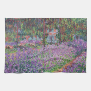 Claude Monet   The Artist's Garden at Giverny Tea Towel