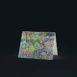 Claude Monet - The Artist's Garden at Giverny Thank You Card<br><div class="desc">Claude Monet - The Artist's Garden at Giverny</div>