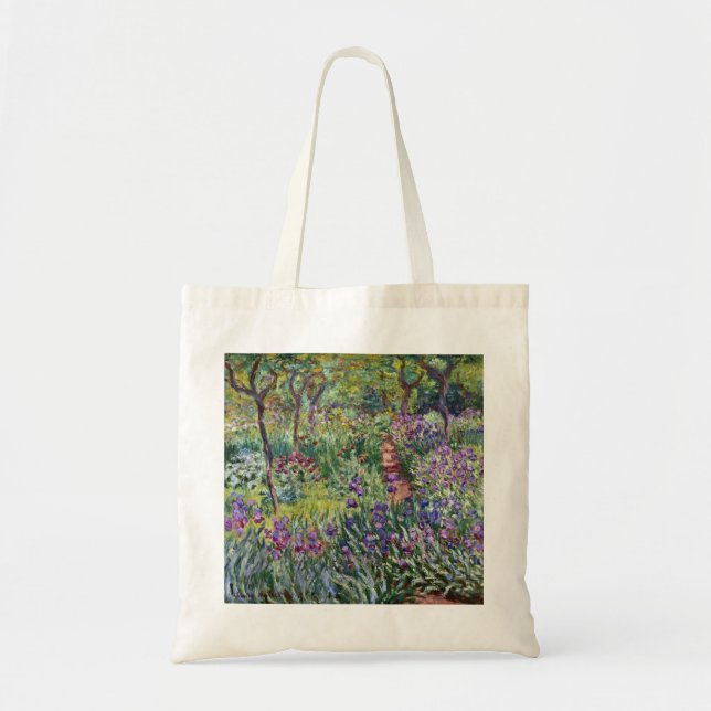 Claude Monet - The Artist's Garden at Giverny Tote Bag (Front)