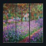 Claude Monet - The Artist's Garden at Giverny Triptych<br><div class="desc">The Artist's Garden at Giverny / Le Jardin de l'artiste a Giverny - Claude Monet,  1900</div>