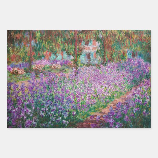 Claude Monet - The Artist's Garden at Giverny Wrapping Paper Sheet (Front)