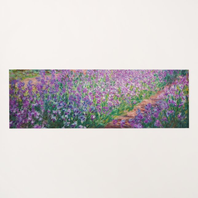 Claude Monet - The Artist's Garden at Giverny Yoga Mat (Back (Horizontal))