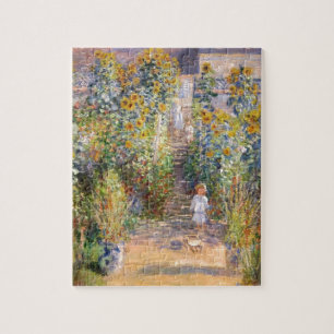 Claude Monet The Artist's Garden at Vétheuil, 1880 Jigsaw Puzzle