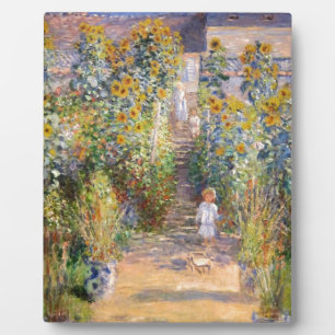 Claude Monet The Artist's Garden at Vétheuil, 1880 Plaque