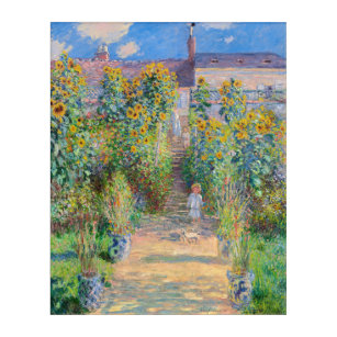 Claude Monet - The Artist's Garden at Vetheuil Acrylic Print