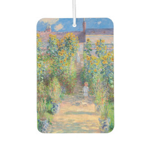 Claude Monet - The Artist's Garden at Vetheuil Car Air Freshener