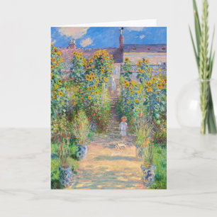 Claude Monet - The Artist's Garden at Vetheuil Card