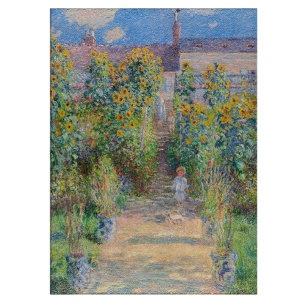 Claude Monet - The Artist's Garden at Vetheuil Cutting Board